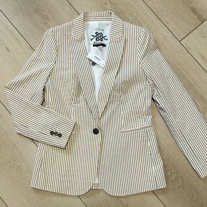 J. Crew Parke Blazer in Stripe Size 4